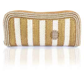 Vogue Crafts and Designs Pvt. Ltd. manufactures Fancy Women Beaded Clutch at wholesale price.